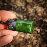 Natural Jade Toki Pendant Necklace (N1127)