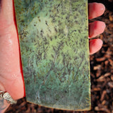 620g Raw Nephrite Jade Carving Slice (R14B706)