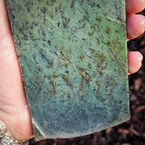 766g Raw Nephrite Jade Carving Slice (R14B689)