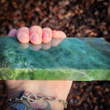 810g Raw Nephrite Jade Carving Slice (R14B664)