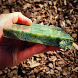 876g Raw Nephrite Jade Carving Slice (R14B773)