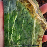 860g Raw Nephrite Jade Carving Slice (R14B660)