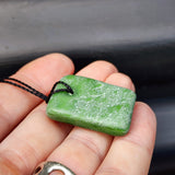 New Zealand Greenstone Pounamu Pendant Necklace (AJJC2170)