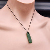 Natural Greenstone Pendant Necklace (AJJC2473)