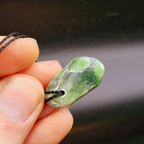 Natural Greenstone Pendant Necklace (AJJC2420)