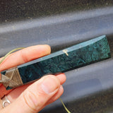 XL NZ Greenstone Pounamu Toki Pendant Necklace (N455)