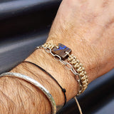 Australian Opal One Off Macrame Bracelet (1A3-808)