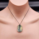 New Zealand Greenstone Pounamu Pendant Necklace (AJJC2292)