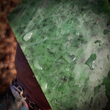 737g Raw Nephrite Jade Carving Slice (R14B742)