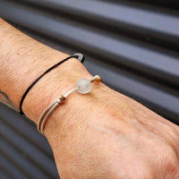 Rustic Recycled Sea Glass One Off Bracelet (1A3-711)