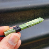 NZ Greenstone Pounamu Toki Pendant Necklace (N368)