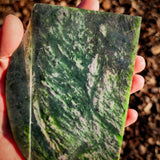 594g Raw Nephrite Jade Carving Slice (R14B733)