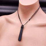 NZ Black Greenstone Pounamu Toki Pendant Necklace (N248)