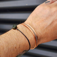 Copper Magnetic Mesh Cuff Bracelet