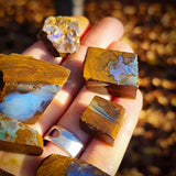 10pcs Raw Australian Boulder Opal Rub Parcel (S14B21)