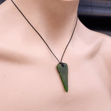 Natural Greenstone Pendant Necklace (AJJC2353)