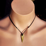 NZ Greenstone Pounamu Natural Freeform Pendant Necklace (N974)