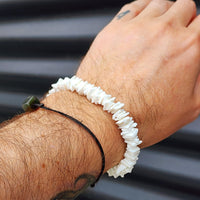 Natural Shell Chip Adjustable Bracelet