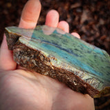 509g Raw Nephrite Jade Carving Slice (R14B655)