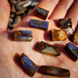 10pcs Raw Australian Boulder Opal Rub Parcel (S14B31)