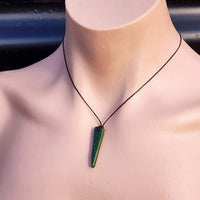 New Zealand Greenstone Pounamu Pendant Necklace (AJJC2321)