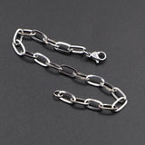 4.7mm Long Link Stainless Steel Chain Bracelet