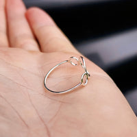 (Q) Solid 925 Sterling Silver 3 Circle Ring