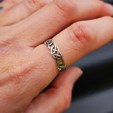 Solid 925 Sterling Silver 5.8mm Celtic Band Ring