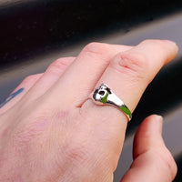 Solid 925 Sterling Silver 9mm Skull Ring