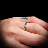 (Q) Solid 925 Sterling Silver Koru Band Ring