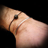 Solid 925 Sterling Silver Simple Band Cuff Bracelet