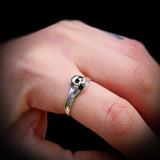 CLEARANCE (V) Solid 925 Sterling Silver 9mm Skull Ring