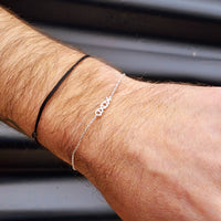 Solid 925 Sterling Silver XoXo Chain Bracelet
