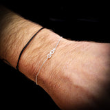 Solid 925 Sterling Silver XoXo Chain Bracelet