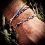 Solid 925 Sterling Silver & Natural Labradorite Handmade Chain Bracelet