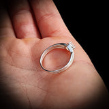 (R) Solid 925 Sterling Silver & Natural Moonstone Spiral Cage Ring