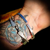 Solid 925 Sterling Silver & Natural Labradorite Handmade Cuff Bracelet