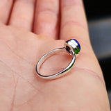 Solid 925 Sterling Silver & Natural Lapis Lazuli Oval Ring