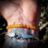 Raw Honey Baltic Amber Elastic Bracelet