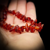 Amber Teething Necklace - Polished Cognac Chip
