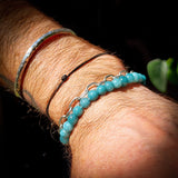 6mm Natural Aquamarine Stone Bracelet