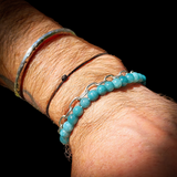 6mm Natural Aquamarine Stone Bracelet