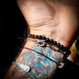 Polished Cherry Baltic Amber Elastic Bracelet