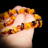 Amber Teething Necklace - Mixed Polished Chip
