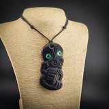 Hei Tiki XL Bone Carving Pendant Necklace