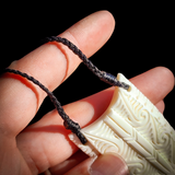 Notched Niho Bone Carving Pendant Necklace
