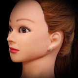 Childrens 925 Sterling Silver Cupcake Stud Earrings
