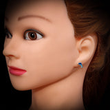Childrens 925 Sterling Silver Dolphin Stud Earrings
