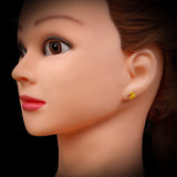 Childrens 925 Sterling Silver Rubber Duck Stud Earrings