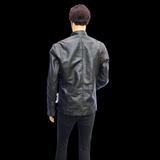 Classic Legacy - Mens REAL Genuine Leather Jacket - Black Classic Cut